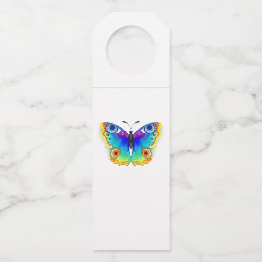 レインボーバタフライピーコックアイ ボトルネックタグ (正面)