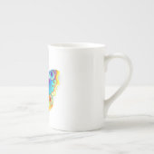 レインボーバタフライピーコックアイ ボーンチャイナマグカップ (右)