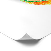 レインボーバタフライピーコックアイ ポスター (角)