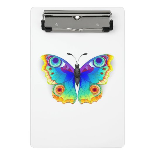 レインボーバタフライピーコックアイ ミニクリップボード (正面)