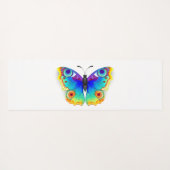 レインボーバタフライピーコックアイ ヨガマット (裏面(横))