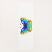 レインボーバタフライピーコックアイ ヨガマット (裏面)