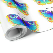 レインボーバタフライピーコックアイ ラッピングペーパー (ロールコーナー)