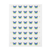 レインボーバタフライピーコックアイ ラップアラウンドラベル (シート)