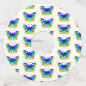 レインボーバタフライピーコックアイ ワイングラスタグ (裏面)