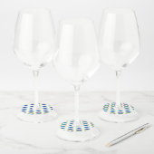 レインボーバタフライピーコックアイ ワイングラスタグ (セット)