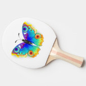 レインボーバタフライピーコックアイ 卓球ラケット (横)