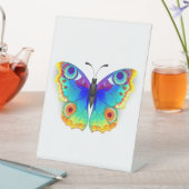 レインボーバタフライピーコックアイ 台座サイン (インサイチュ)