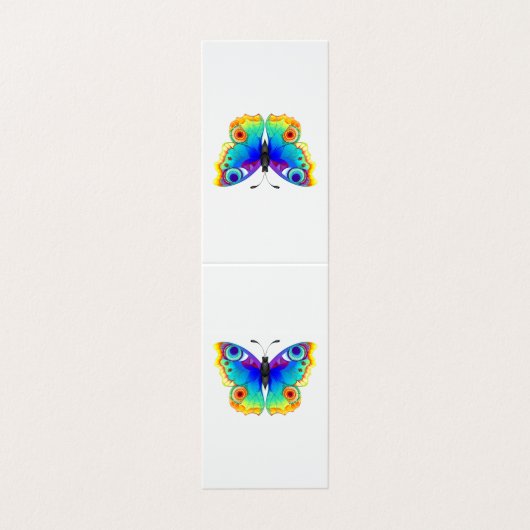 レインボーバタフライピーコックアイ 名刺 (外部フラット)