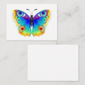 レインボーバタフライピーコックアイ 名刺 (正面/裏面)