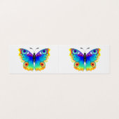 レインボーバタフライピーコックアイ 名刺 (外部フラット)