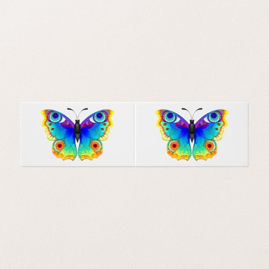 レインボーバタフライピーコックアイ 名刺 (外部フラット)