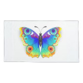 レインボーバタフライピーコックアイ 枕カバー (裏面)