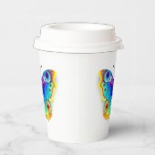 レインボーバタフライピーコックアイ 紙コップ (右)