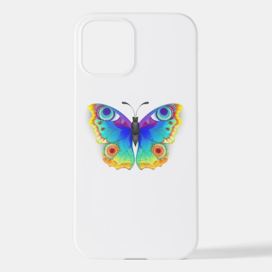 レインボーバタフライピーコックアイ iPhoneケース (裏面)