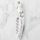 レインボーバタフライフローラコルクスクリュー ソムリエナイフ (正面)