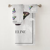 レインボーバタフライフローラバスタオルセット バスタオルセット (インサイチュ)