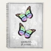 レインボーバタフライフローラプランナー プランナー手帳 (正面)