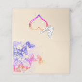 レインボーバタフライプレイスカード プレイスカード (外部開封)