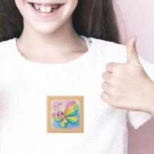 レインボーバタフライボタン