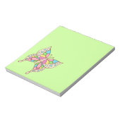 レインボーバタフライメモ帳 ノートパッド (回転)