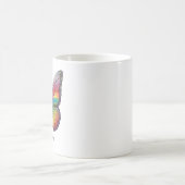 レインボーバタフライモノグラム コーヒーマグカップ (中央)