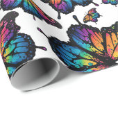 レインボーバタフライラッピング紙カラフル, ラッピングペーパー (ロールコーナー)