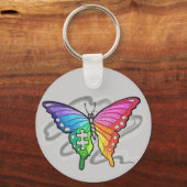 レインボーバタフライ キーホルダー (正面)