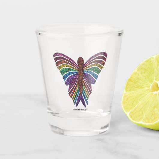 レインボーバタフライ – ショットグラス (正面)