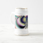 レインボーバタフライ ビールジョッキ (正面左)