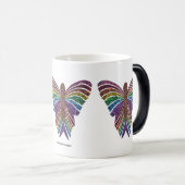 レインボーバタフライ – モーフィングマグ(11oz) モーフィングマグカップ (正面右)