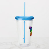 レインボーバタフライ（昆虫）オオカバマダラ、モナーク アクリルタンブラー (右)