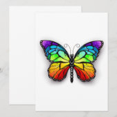 レインボーバタフライ（昆虫）オオカバマダラ、モナーク アドバイスカード (正面/裏面)