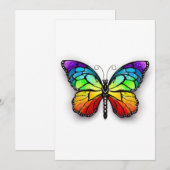 レインボーバタフライ（昆虫）オオカバマダラ、モナーク アドバイスカード (正面/裏面)