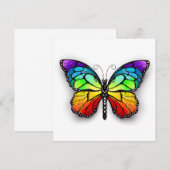 レインボーバタフライ（昆虫）オオカバマダラ、モナーク アドバイスカード (正面/裏面)