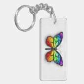 レインボーバタフライ(昆虫)オオカバマダラ、モナーク キーホルダー (正面左)