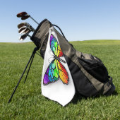 レインボーバタフライ（昆虫）オオカバマダラ、モナーク ゴルフタオル