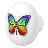 レインボーバタフライ（昆虫）オオカバマダラ、モナーク セラミックノブ (右)