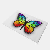 レインボーバタフライ（昆虫）オオカバマダラ、モナーク ドアマット (アングル)