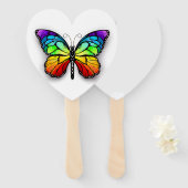 レインボーバタフライ（昆虫）オオカバマダラ、モナーク ハンドファン (正面&裏面)