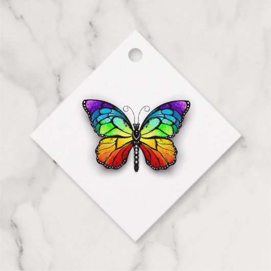 レインボーバタフライ(昆虫)オオカバマダラ、モナーク フェイバータグ (裏面)