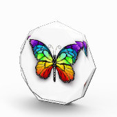 レインボーバタフライ（昆虫）オオカバマダラ、モナーク フォトブロック (右)