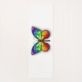 レインボーバタフライ（昆虫）オオカバマダラ、モナーク ヨガマット (裏面)