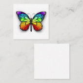 レインボーバタフライ（昆虫）オオカバマダラ、モナーク 予約カード (正面/裏面)