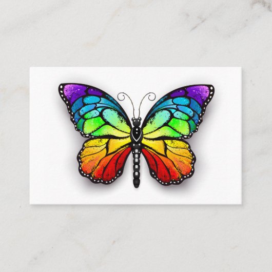 レインボーバタフライ（昆虫）オオカバマダラ、モナーク 割引カード (正面)