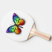 レインボーバタフライ（昆虫）オオカバマダラ、モナーク 卓球ラケット (横)