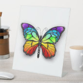 レインボーバタフライ（昆虫）オオカバマダラ、モナーク 台座サイン (インサイチュ)