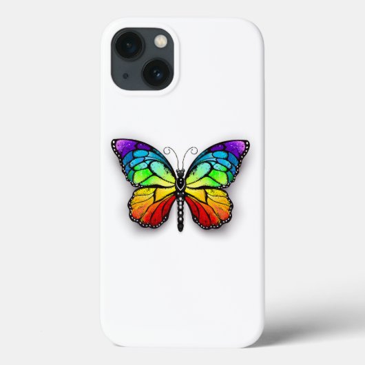レインボーバタフライ(昆虫)オオカバマダラ、モナーク Case-Mate iPhoneケース (裏面)