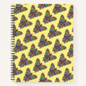 レインボーバタフライ（黄色） – ノートブック (正面)