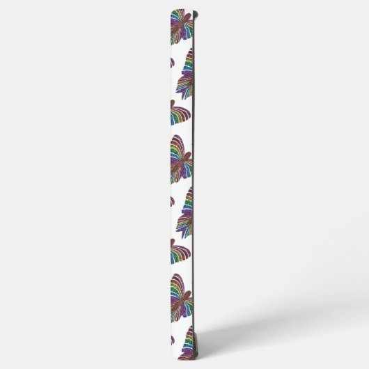 レインボーバタフライ(w) – サムスン(S22 Ultra)ケース Samsung Galaxyケース (左側面)